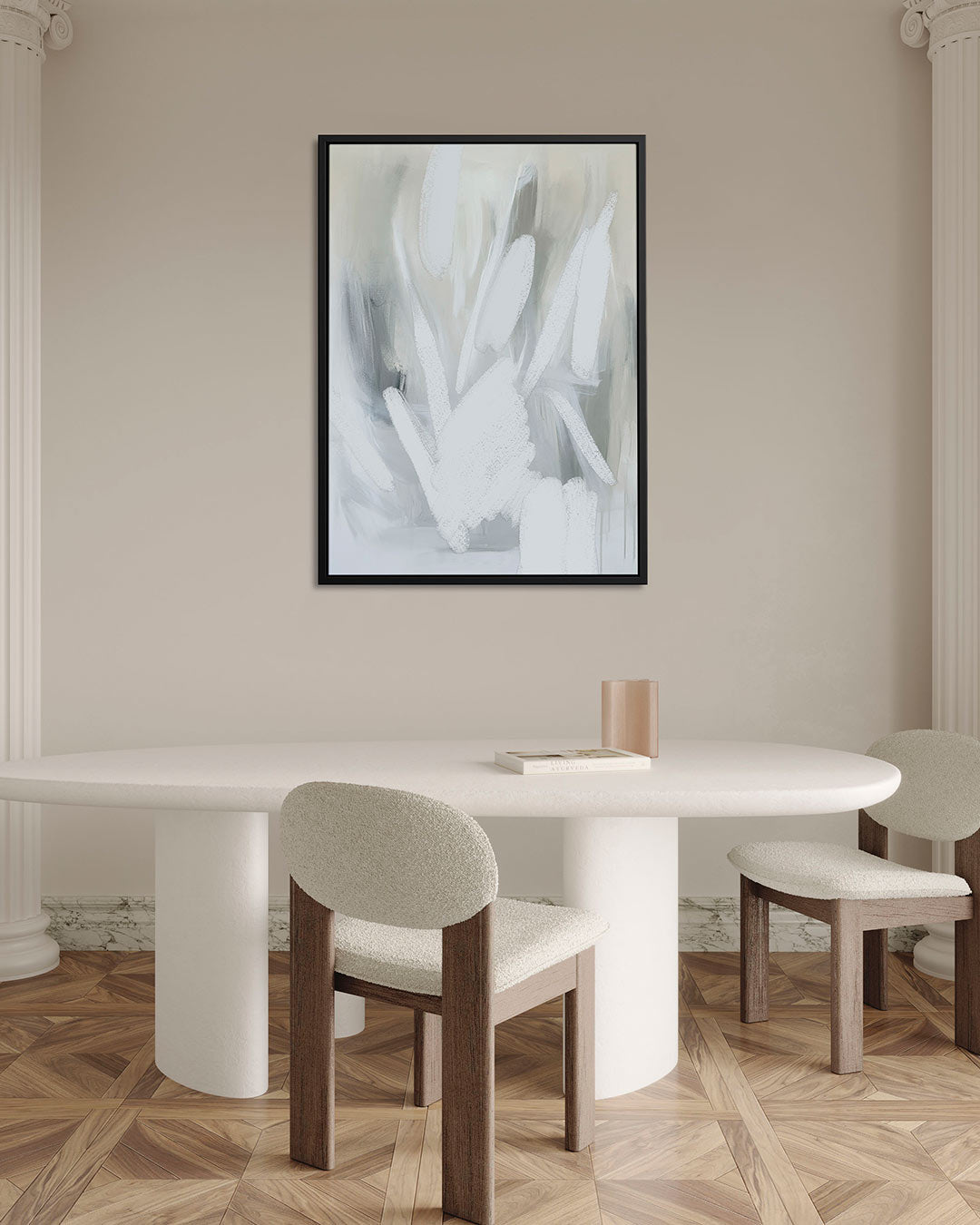 Vloeiende borstelvegen Kunstwerk