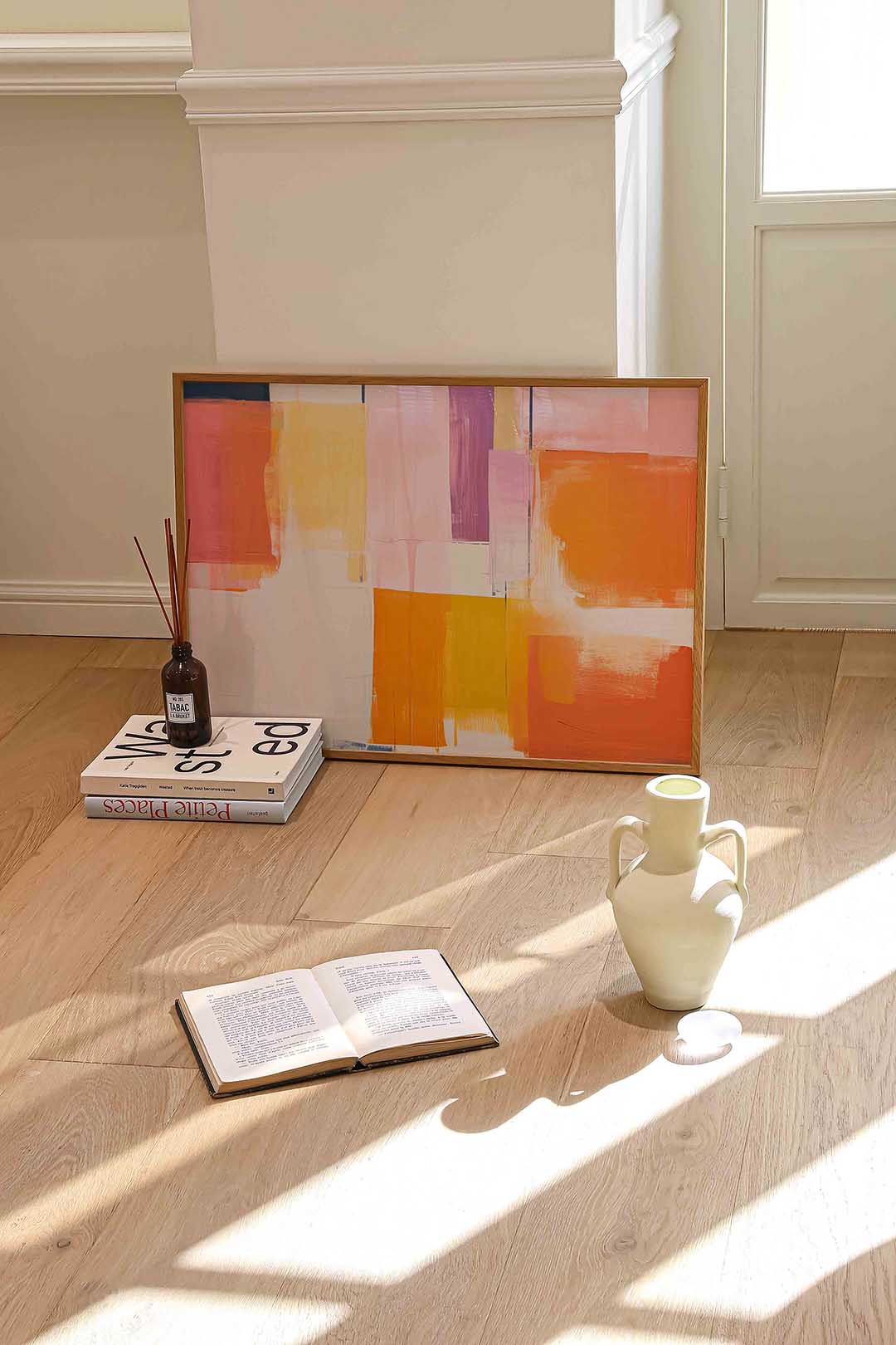 Abstracte kleurrijke vlakken Poster