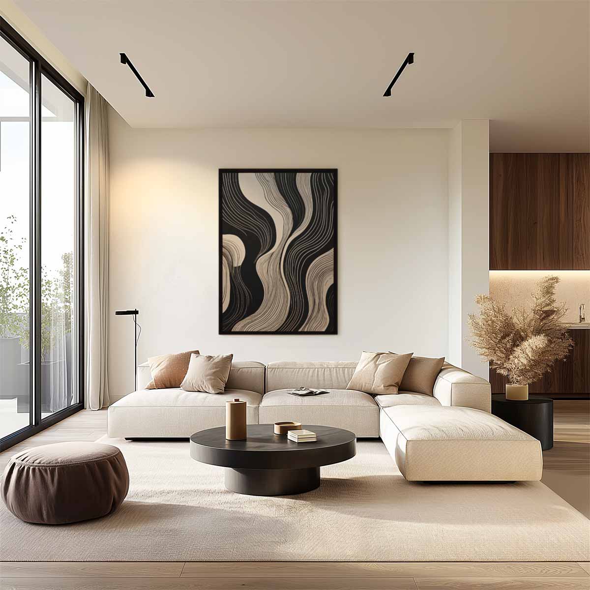 Golvende Elegantie Kunstwerk-canvas-dibond-plexiglas-wanddecoratie-WallArtistic
