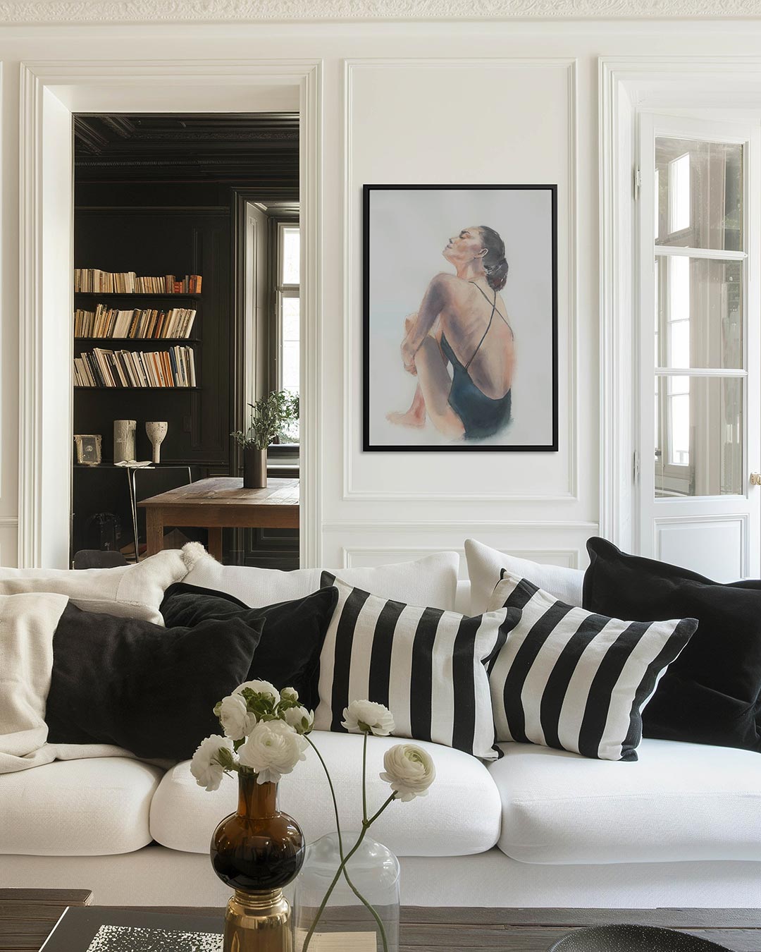 Zittende vrouw Kunstwerk