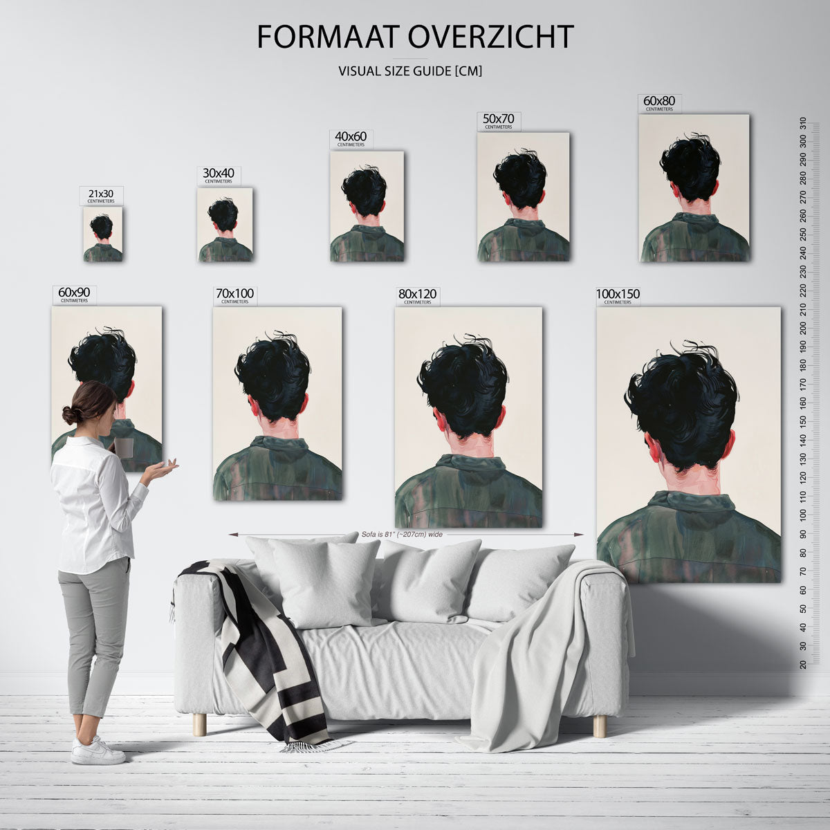 Achterkant van persoon Poster