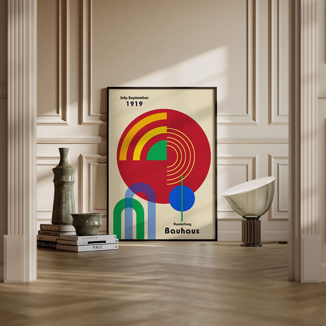 Cirkel en lijnen Poster