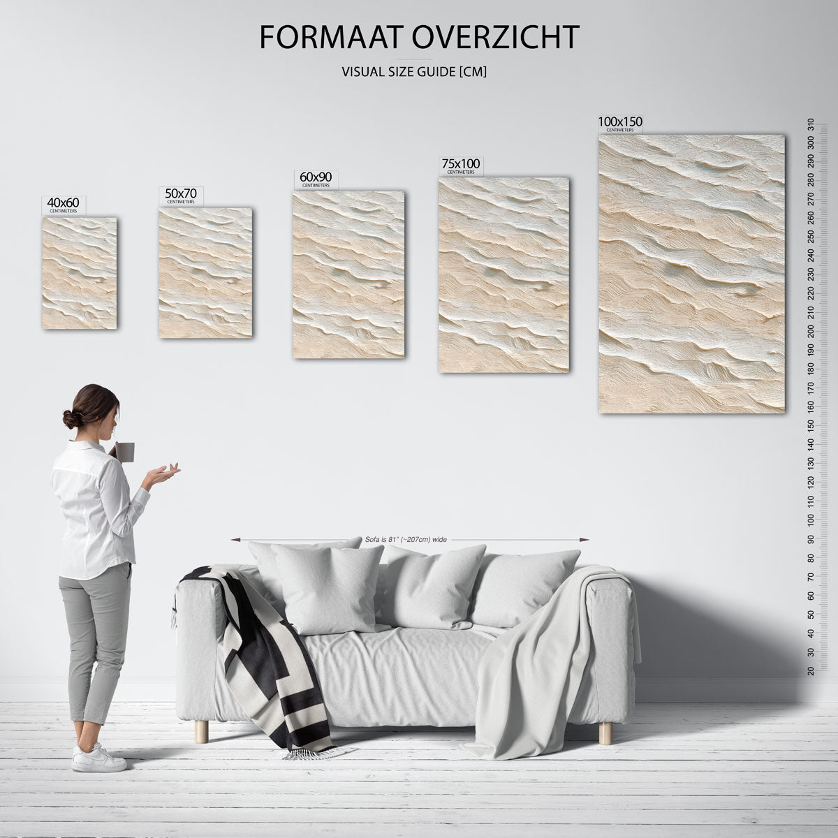 Golvende textuur Kunstwerk