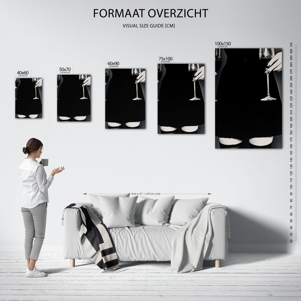 Elegante vormen Kunstwerk