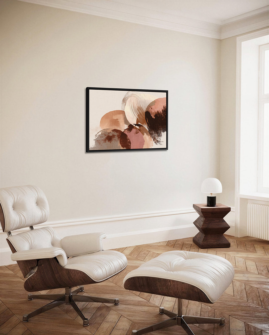 Organische vormen compositie Kunstwerk