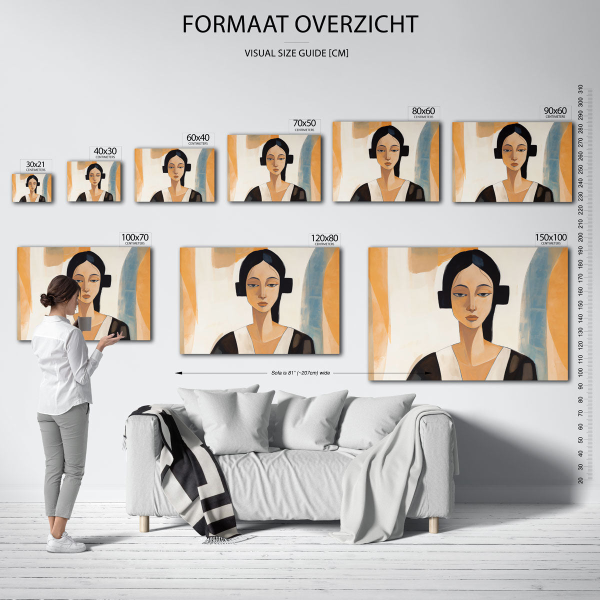 Vrouwelijk portret Poster