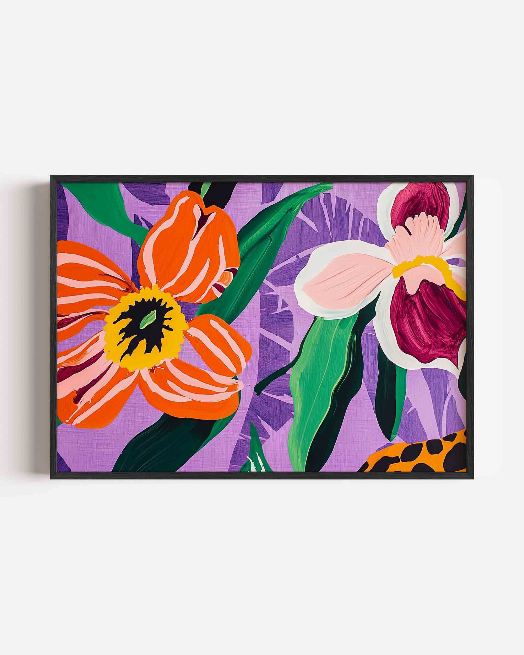 Bloemen en bladeren Poster