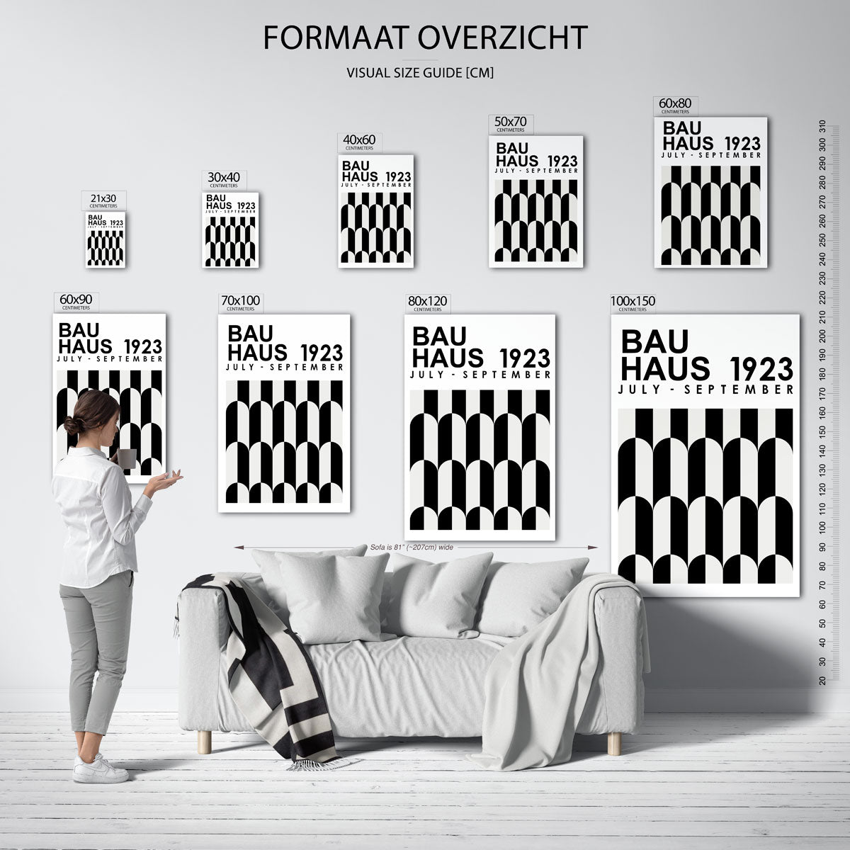Lijnen en vlakken Poster