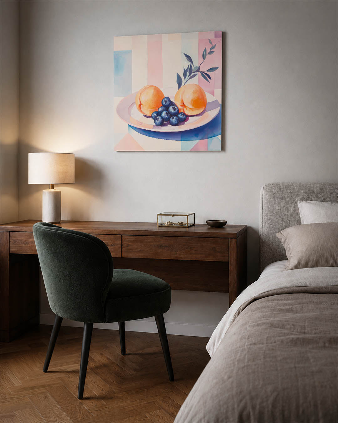 Fruit op bord Kunstwerk