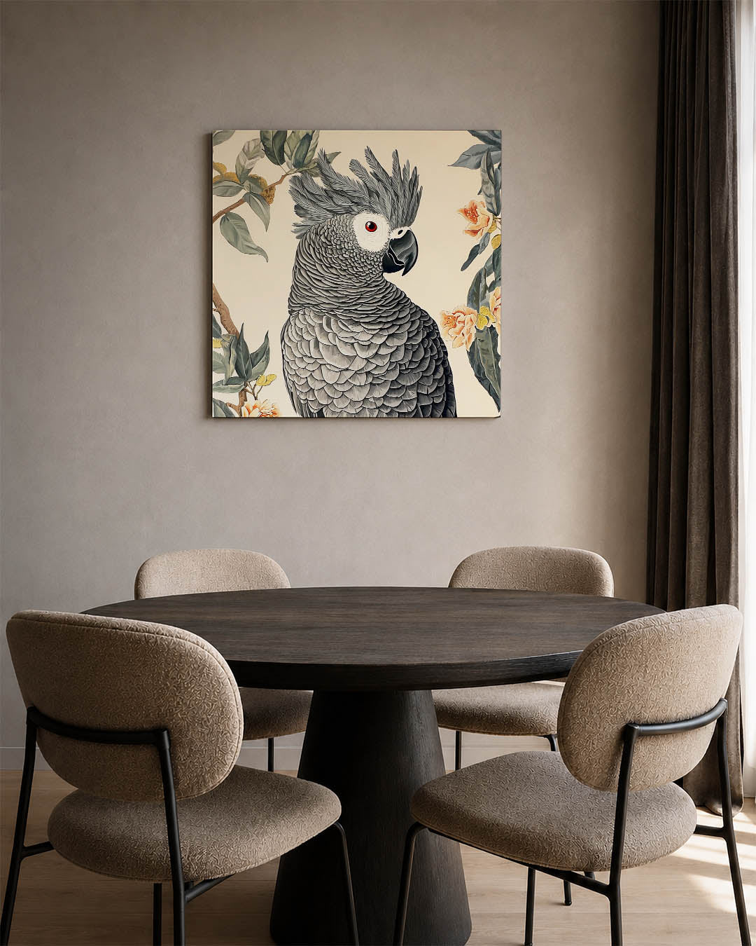 Exotische vogel illustratie Kunstwerk