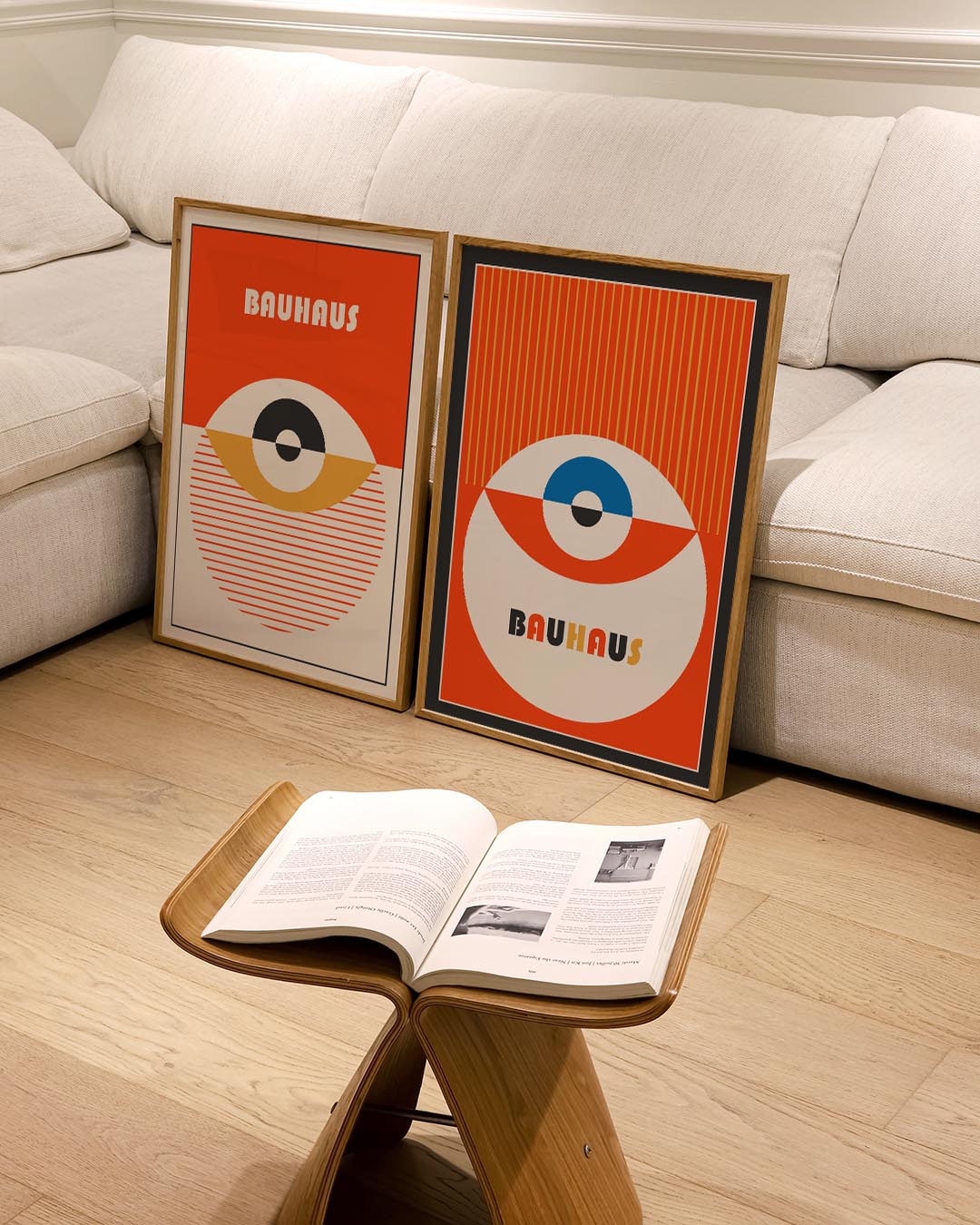 Kleurrijke cirkelcompositie Posterset