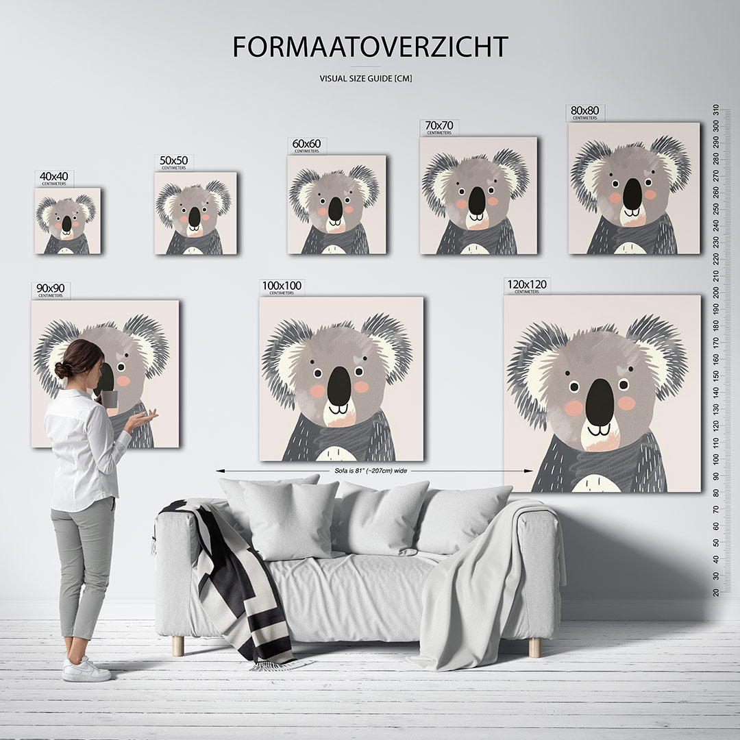 Koala illustratie Kunstwerk