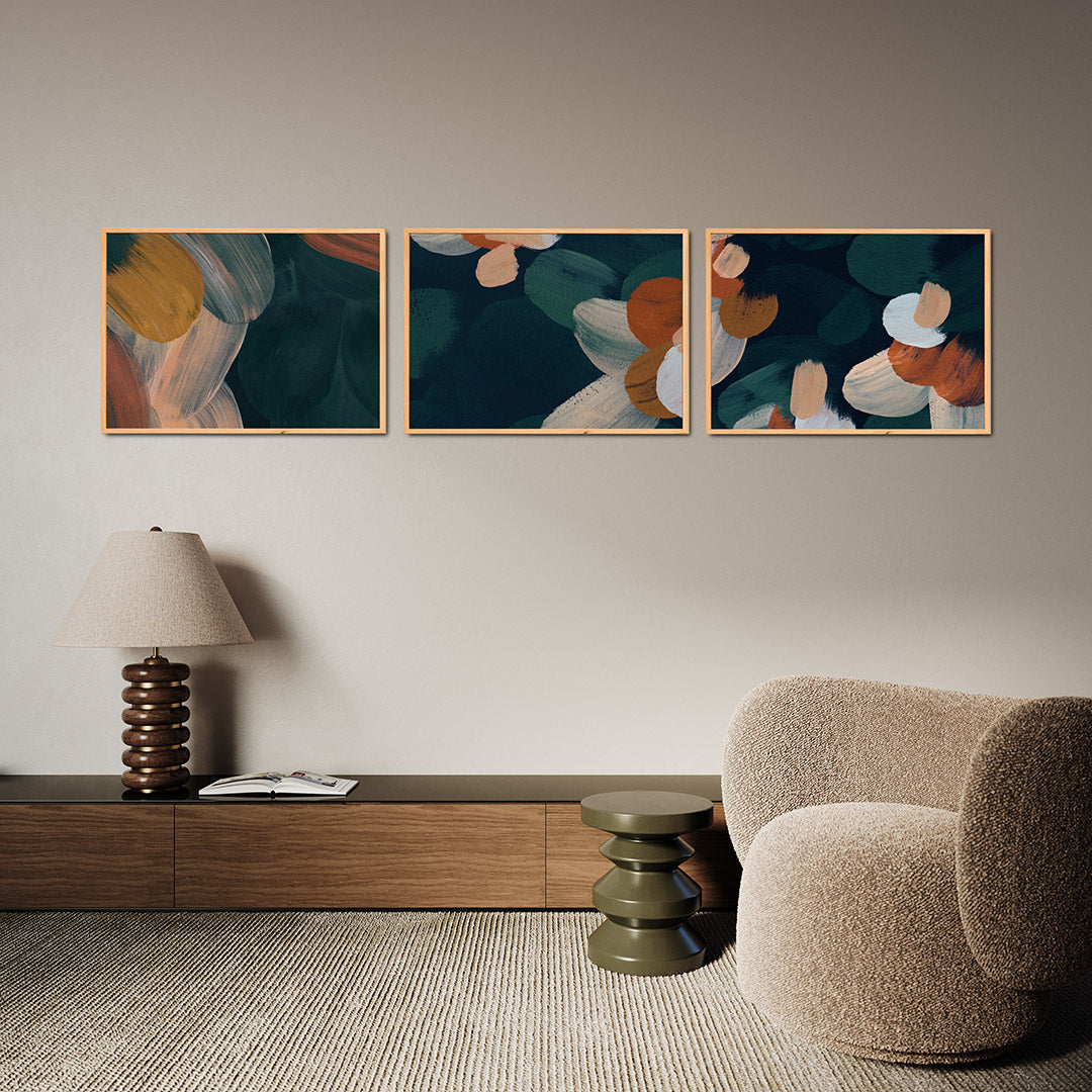 Kleurvlakken harmonie Posterset