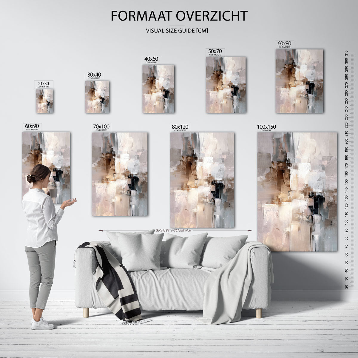 Abstracte vormen Poster
