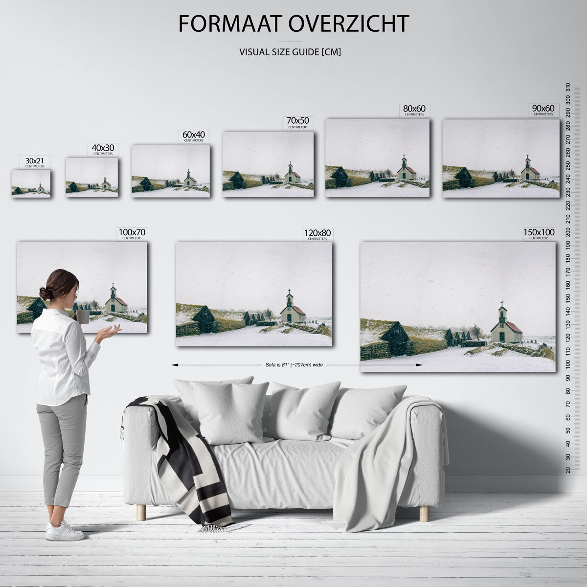 Winterlandschap Poster