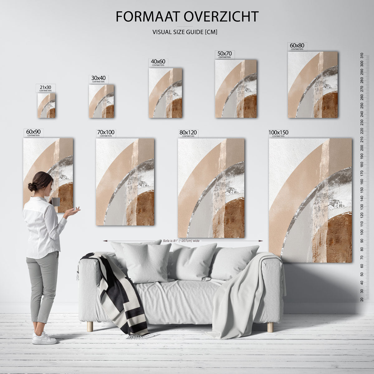 Abstracte vormen Poster