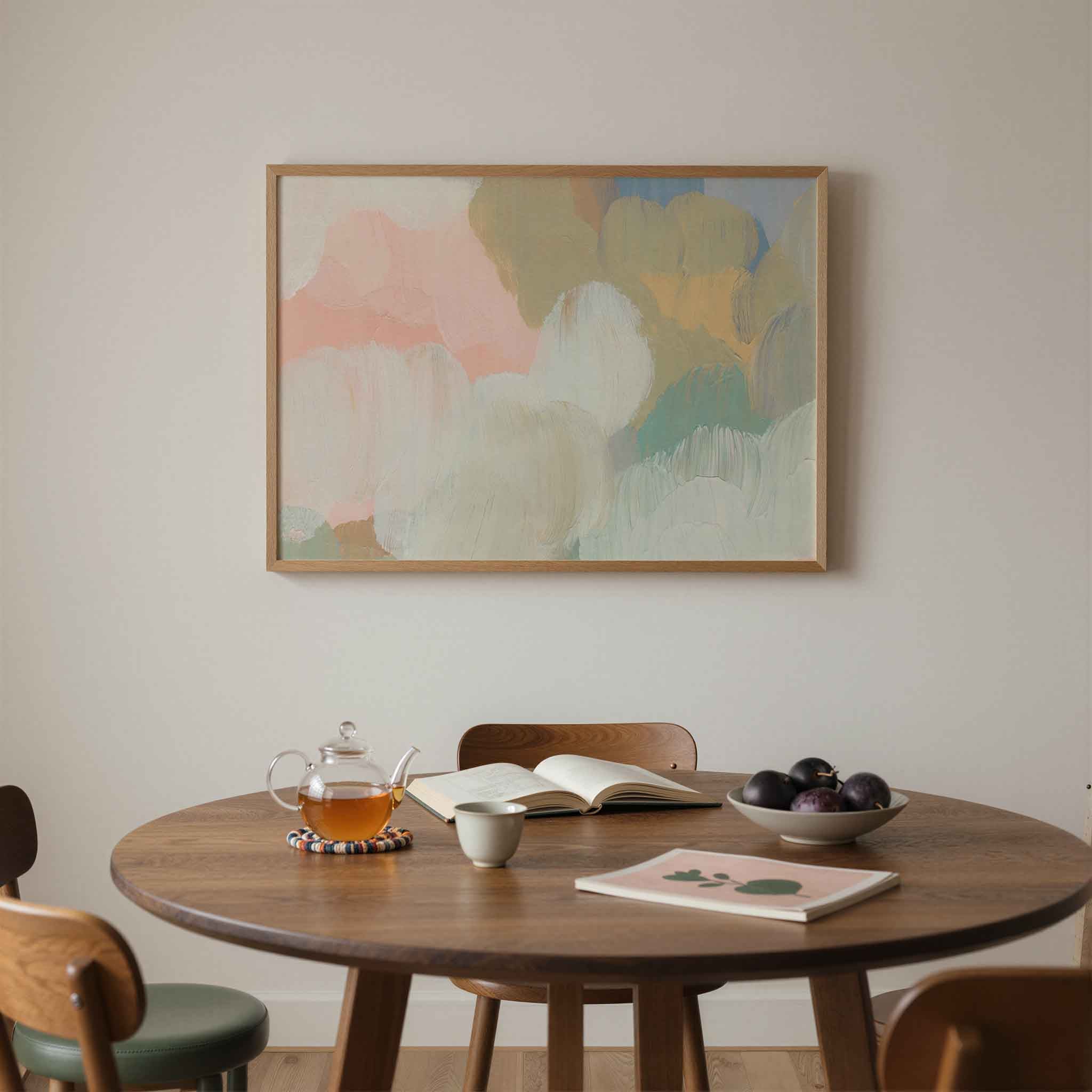 Abstracte pastelkleuren Poster