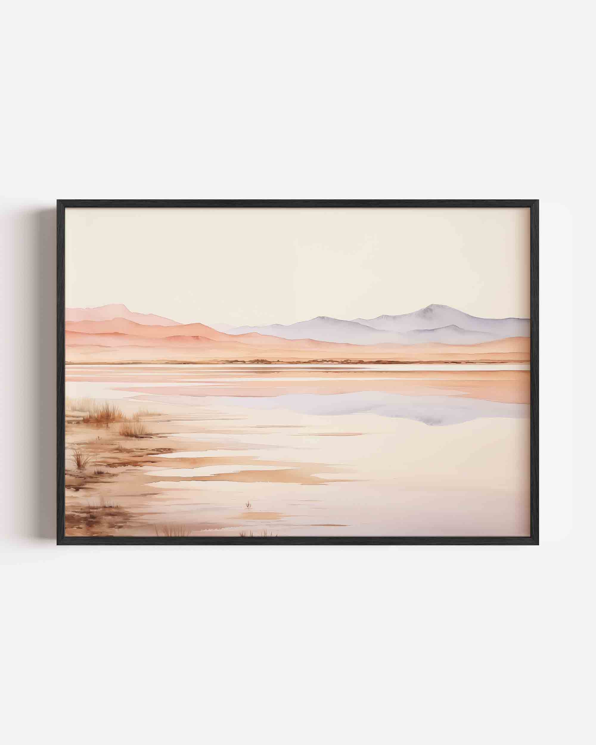 Landschap met bergen Poster