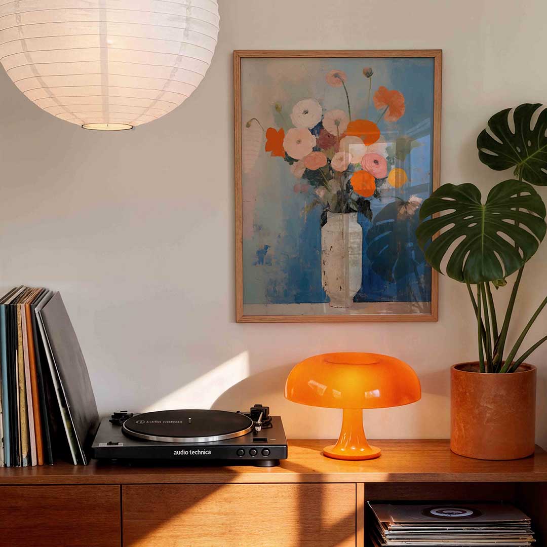 Bloemen in vaas Poster
