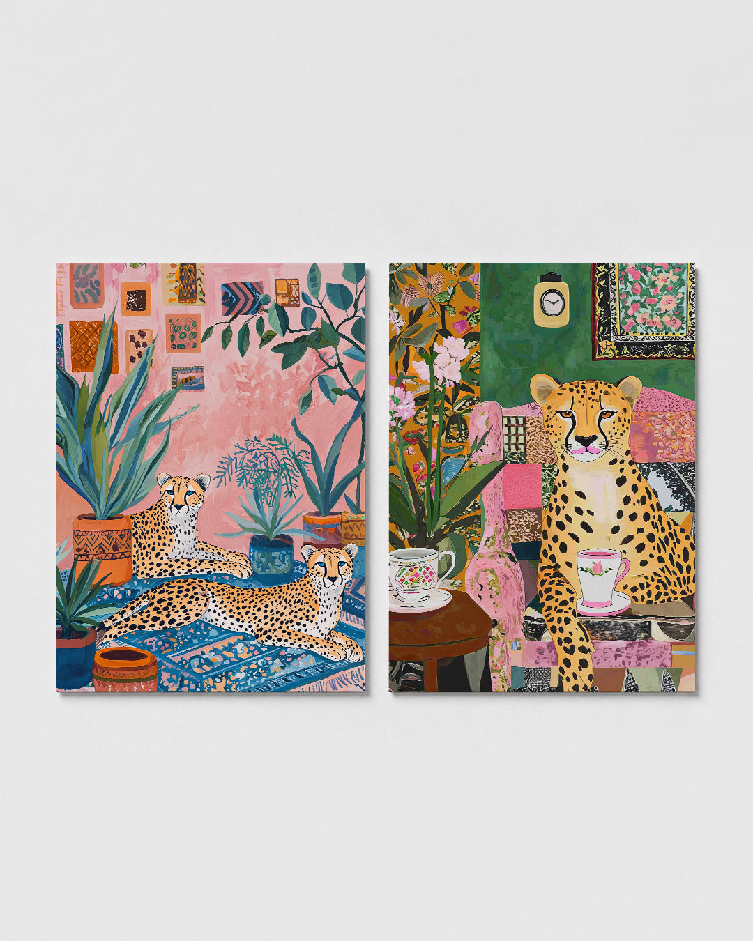 Kleurrijke jungle Posterset