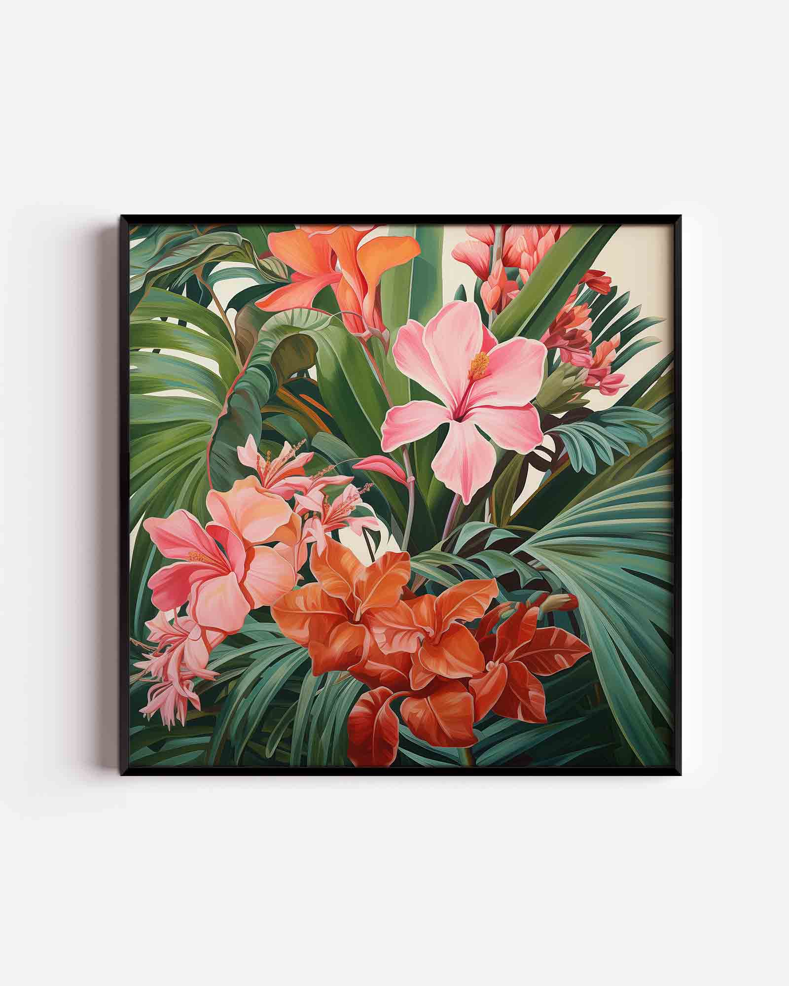 Bloemen en bladeren Poster