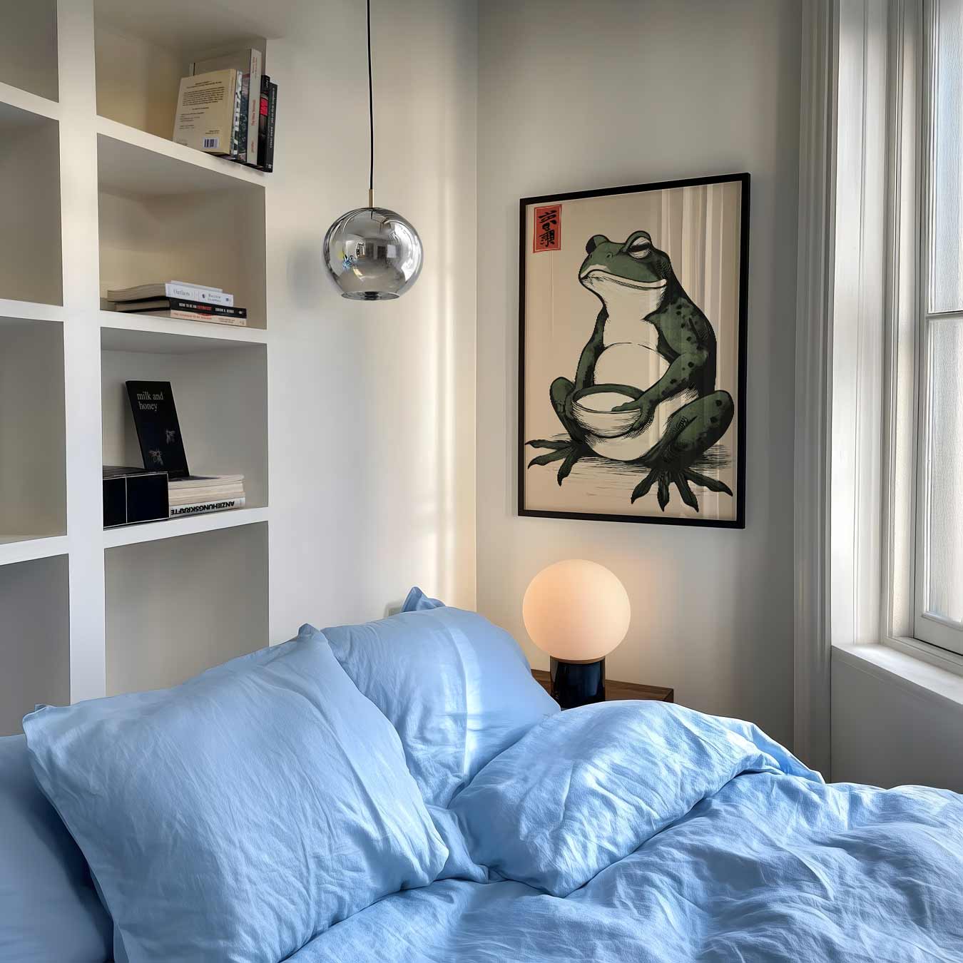 Rustgevende Kikker Poster-WallArtistic