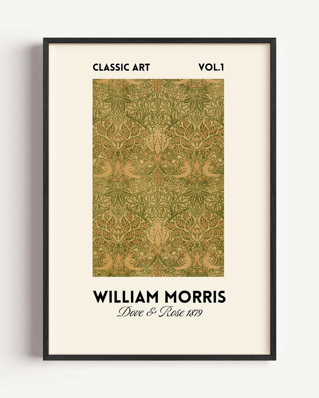 William Morris Deer & Rose 1879 Poster-WallArtistic