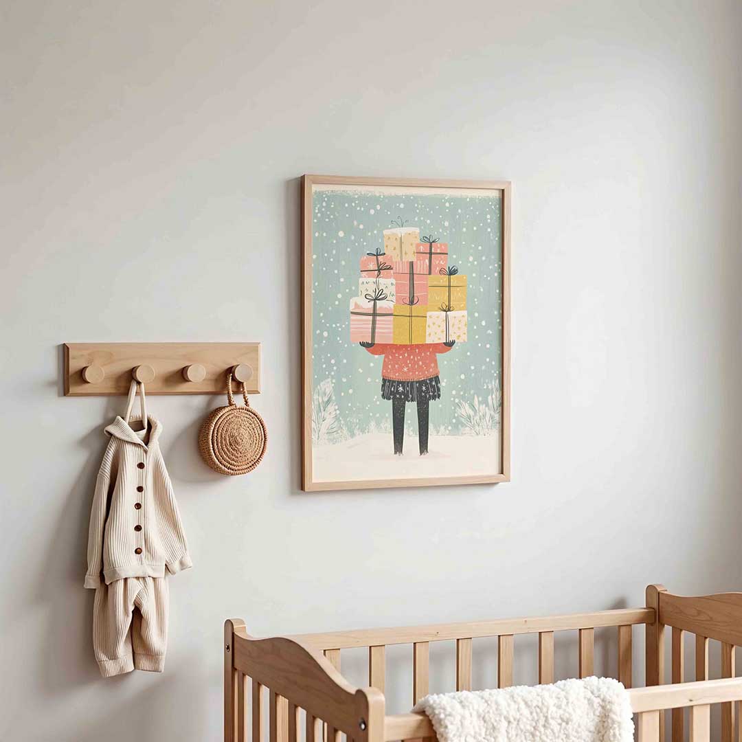 Stapeling van cadeaus Poster