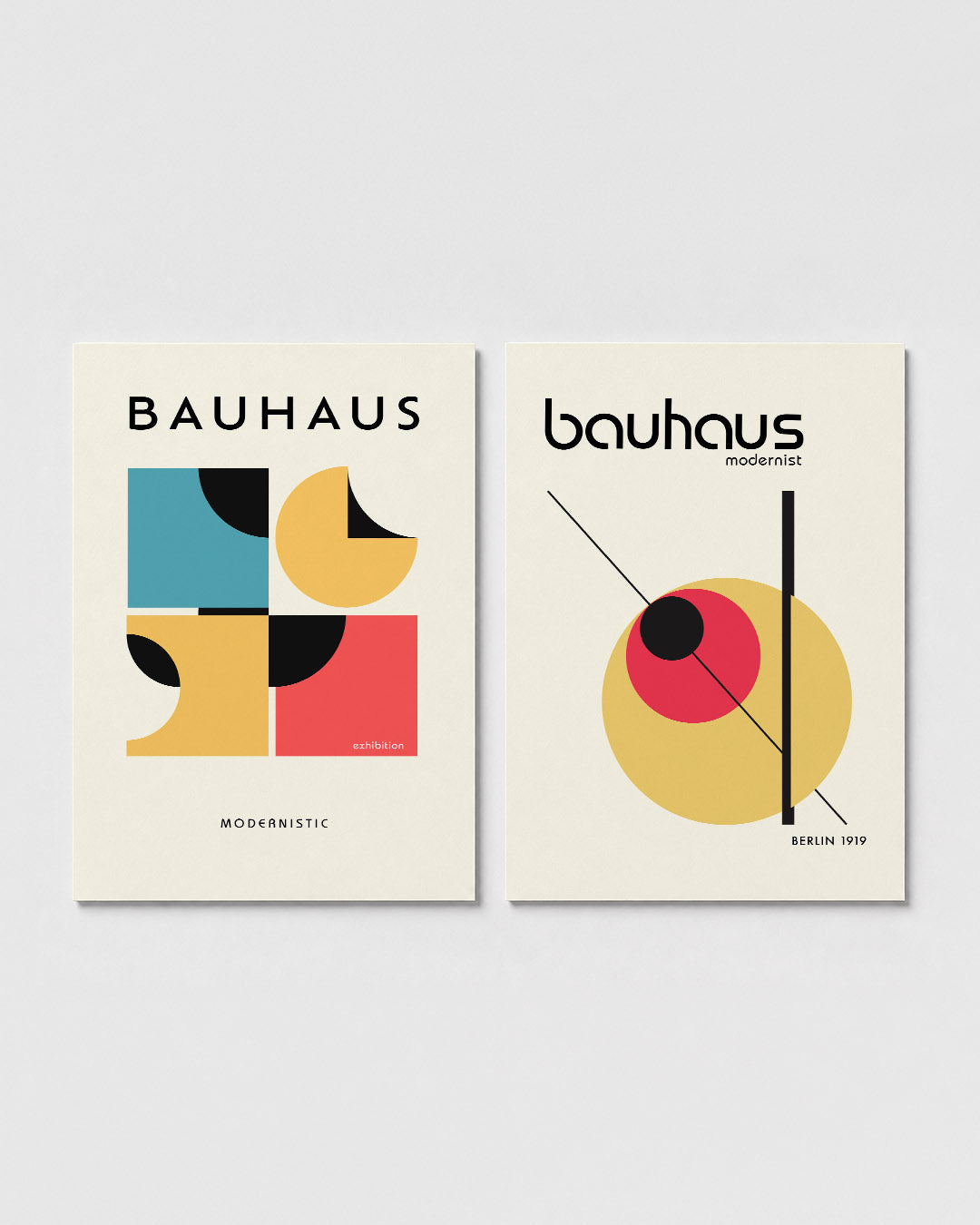 Vorm en kleurenspel Posterset