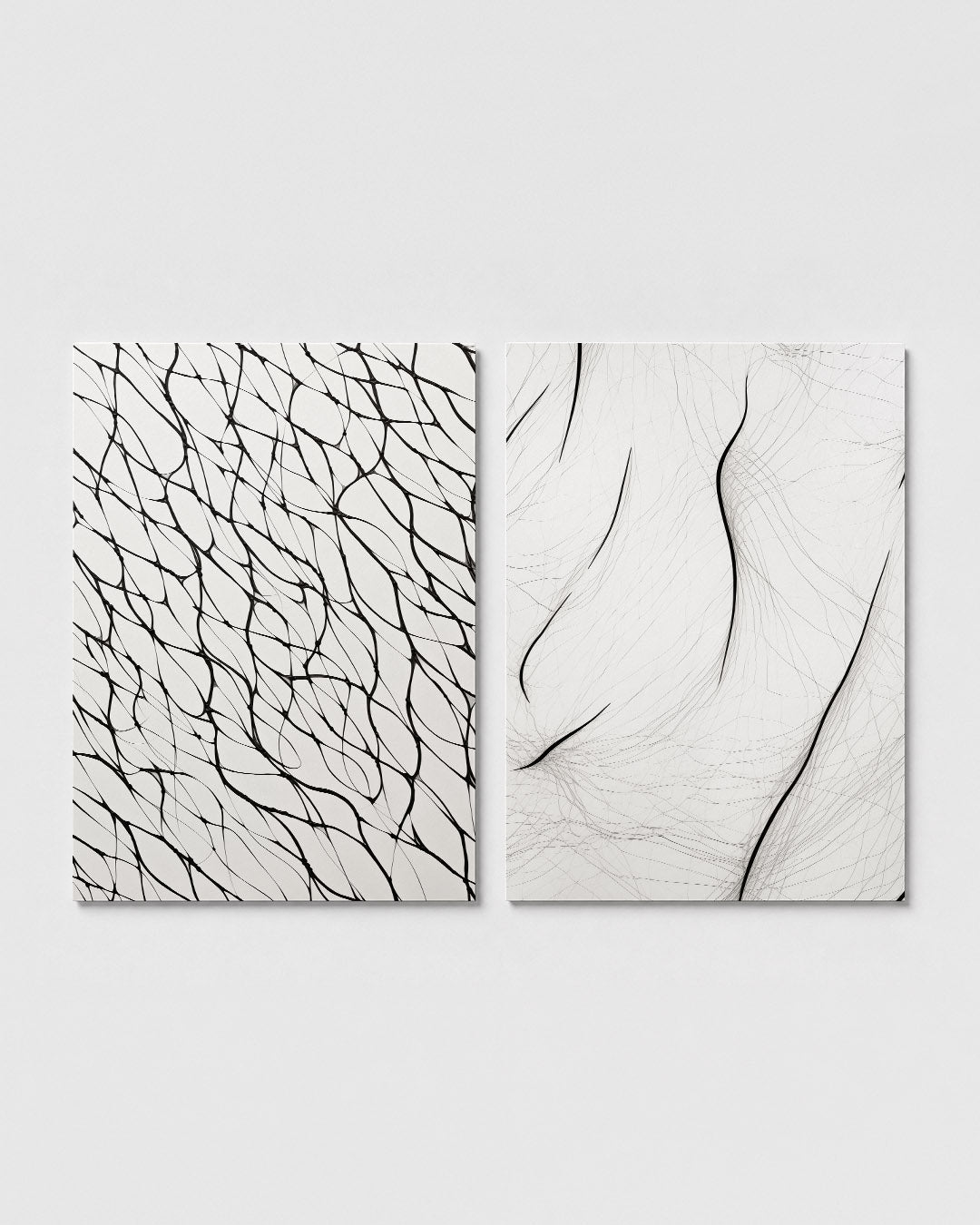 Lijnenspel vlechtwerk Posterset