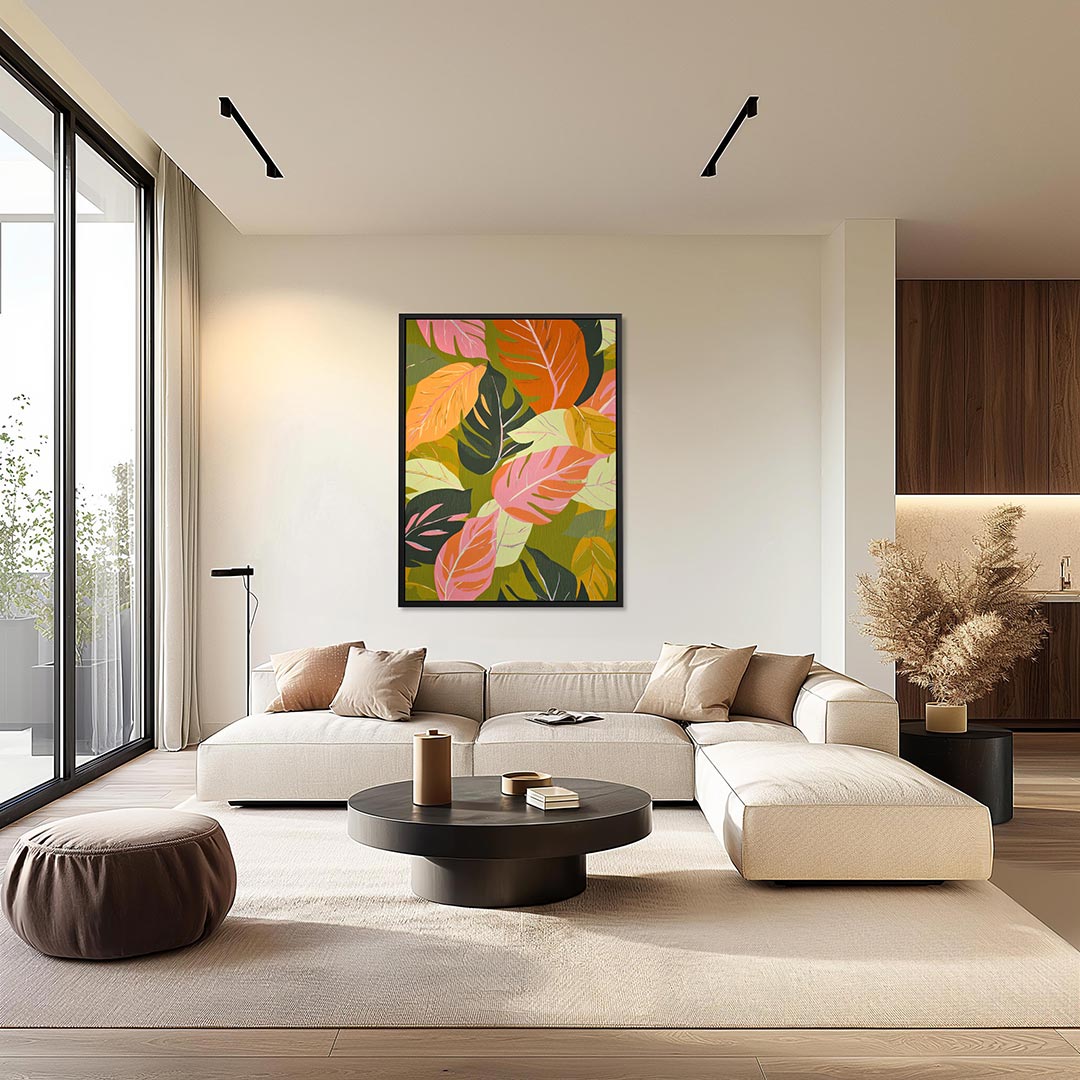 Vrolijke bladeren Kunstwerk