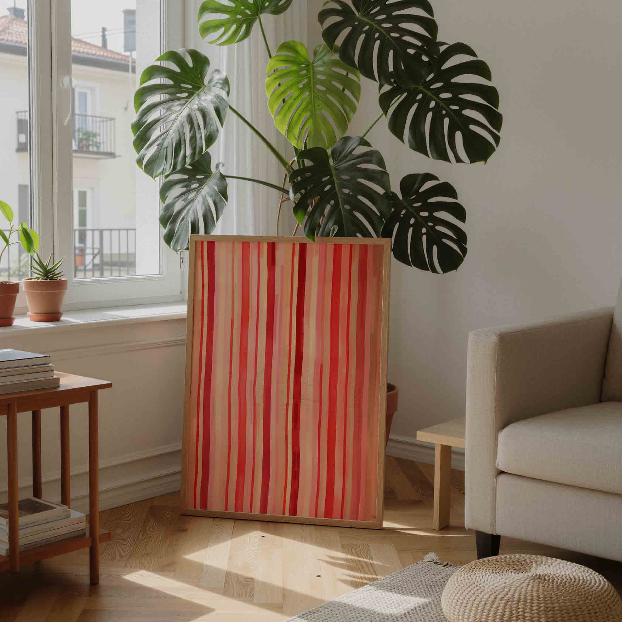 Verticale strepen Poster