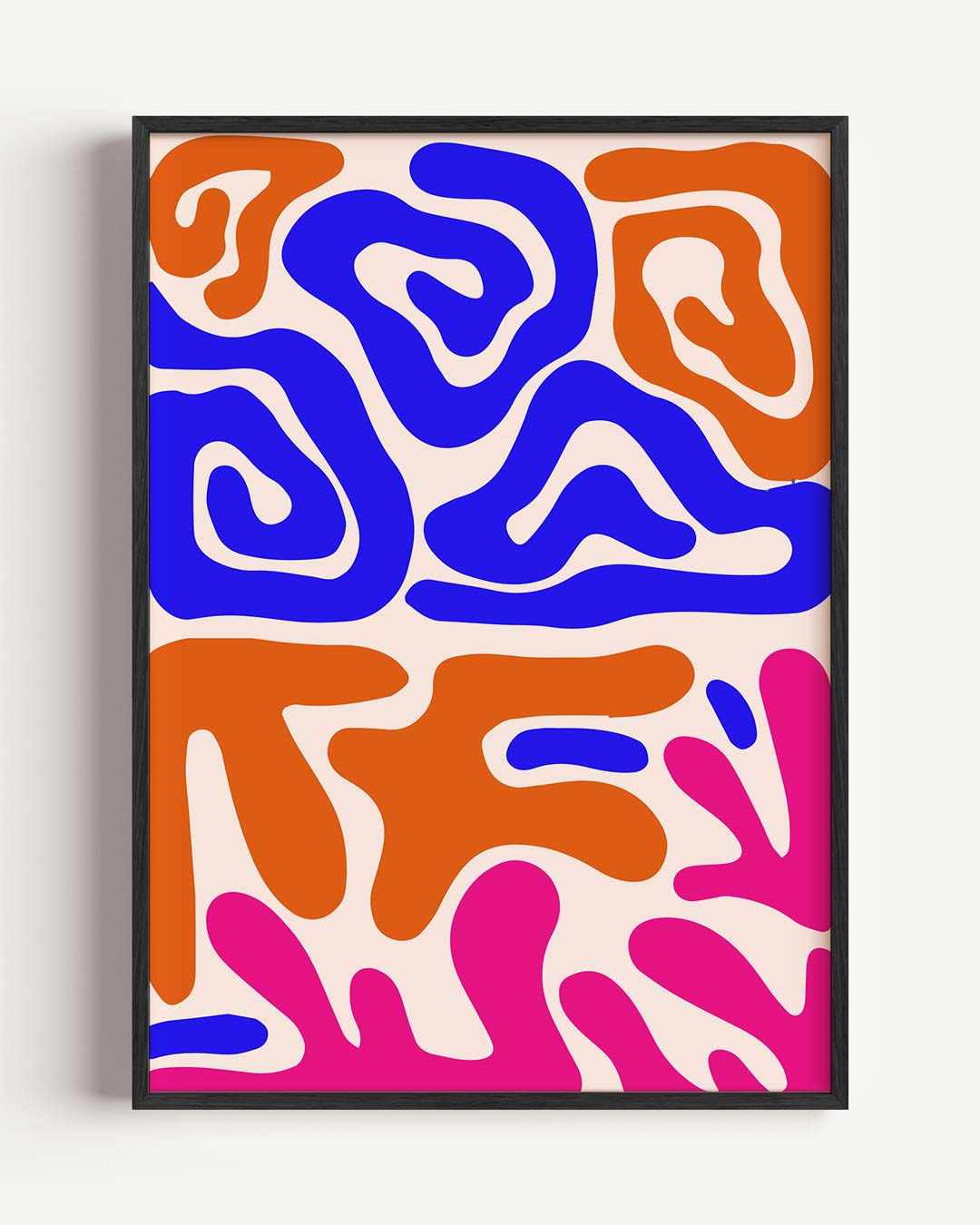Moderne Abstracte Kleurenposters Poster-WallArtistic