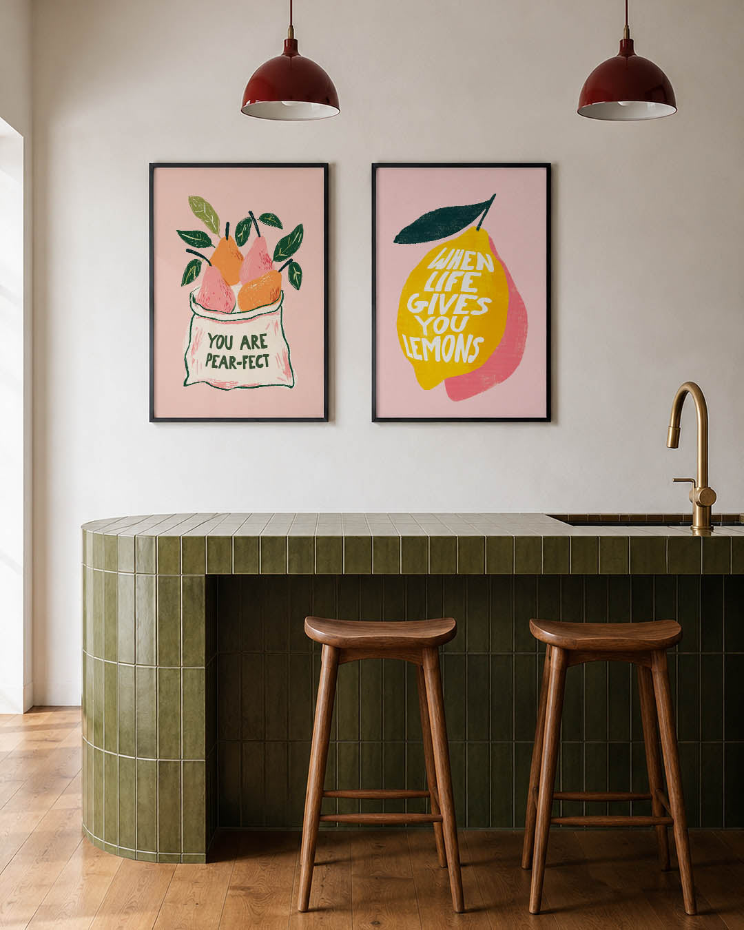 Fruitige vrolijkheid Posterset