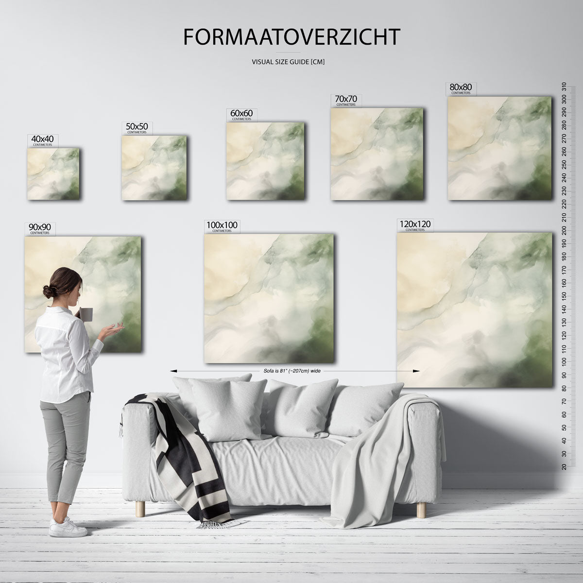 Abstracte wolken Poster