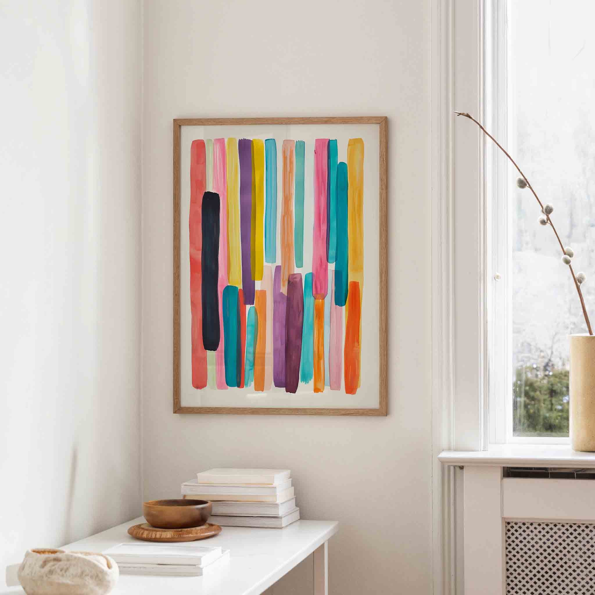 Verticale strepen Poster