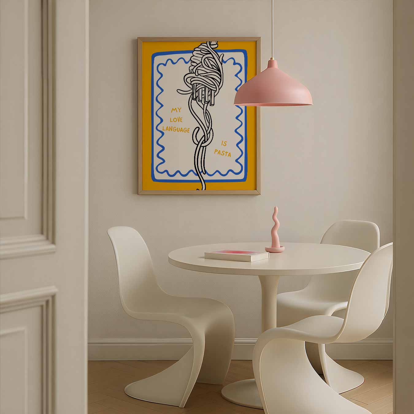 Pasta Liefdestaal Poster-WallArtistic