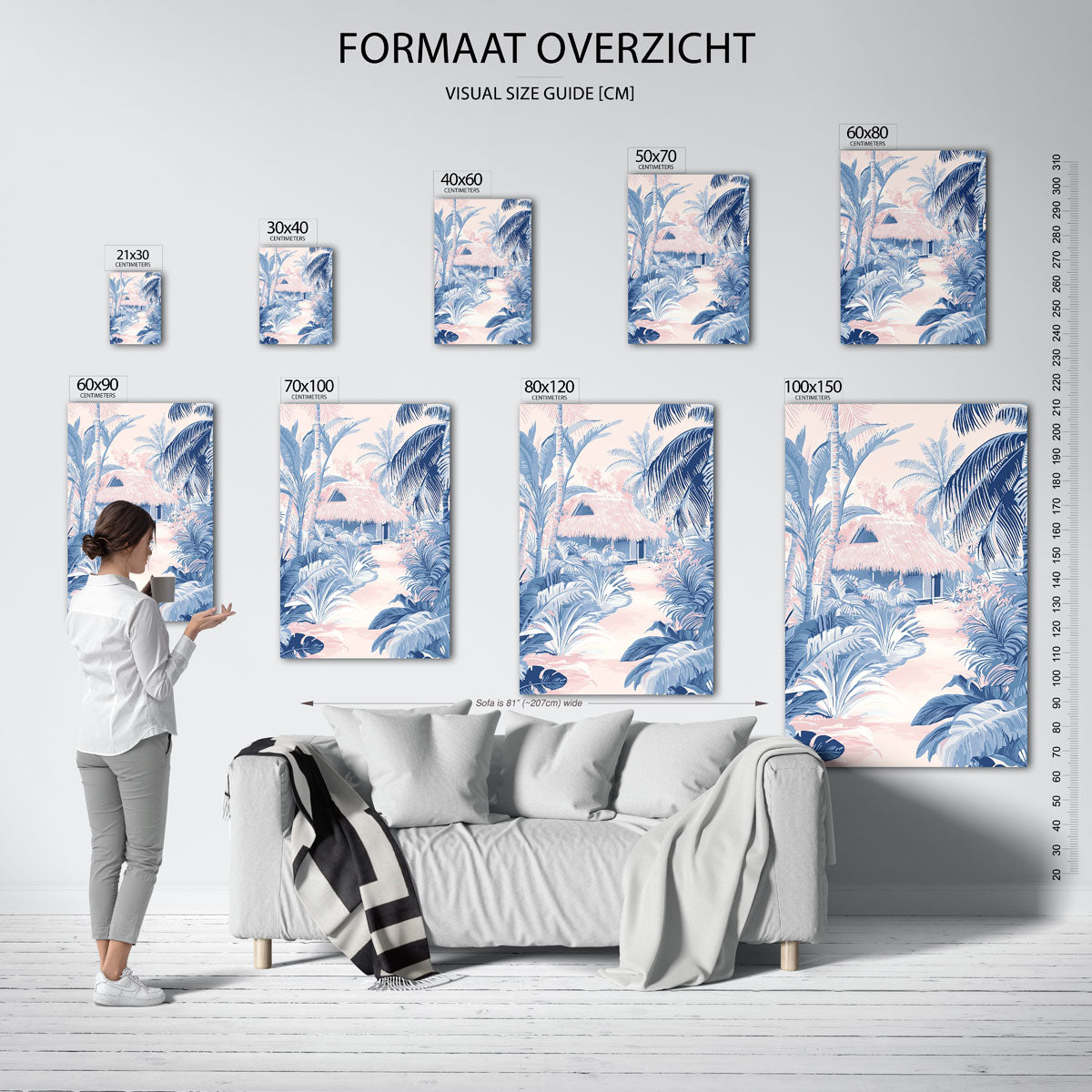 Tropisch landschap Poster