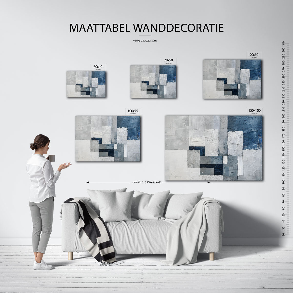 Geometrische compositie Kunstwerk