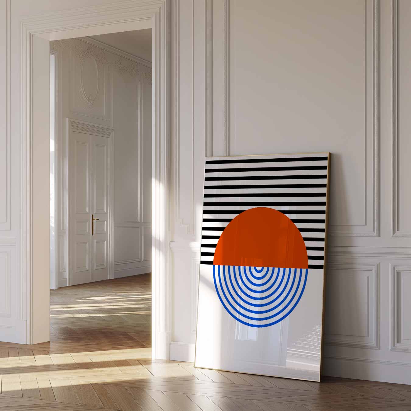 Retro Chique Geometrie Poster-WallArtistic