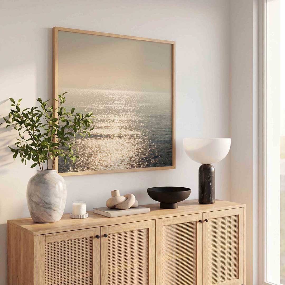 Zonlicht op zee Poster