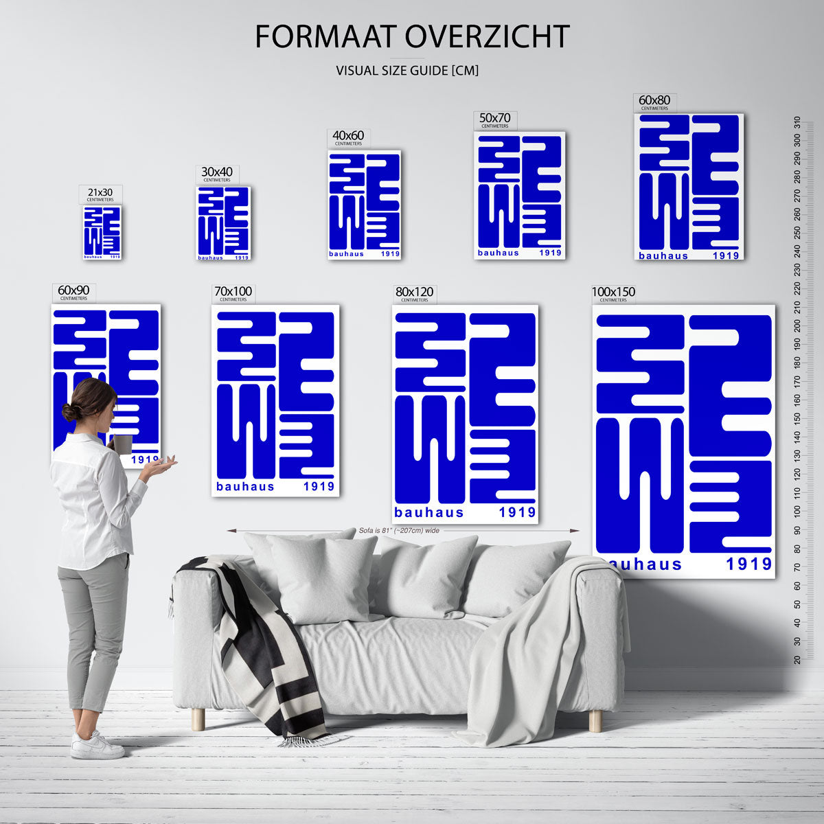 Vorm en lijnenspel Poster