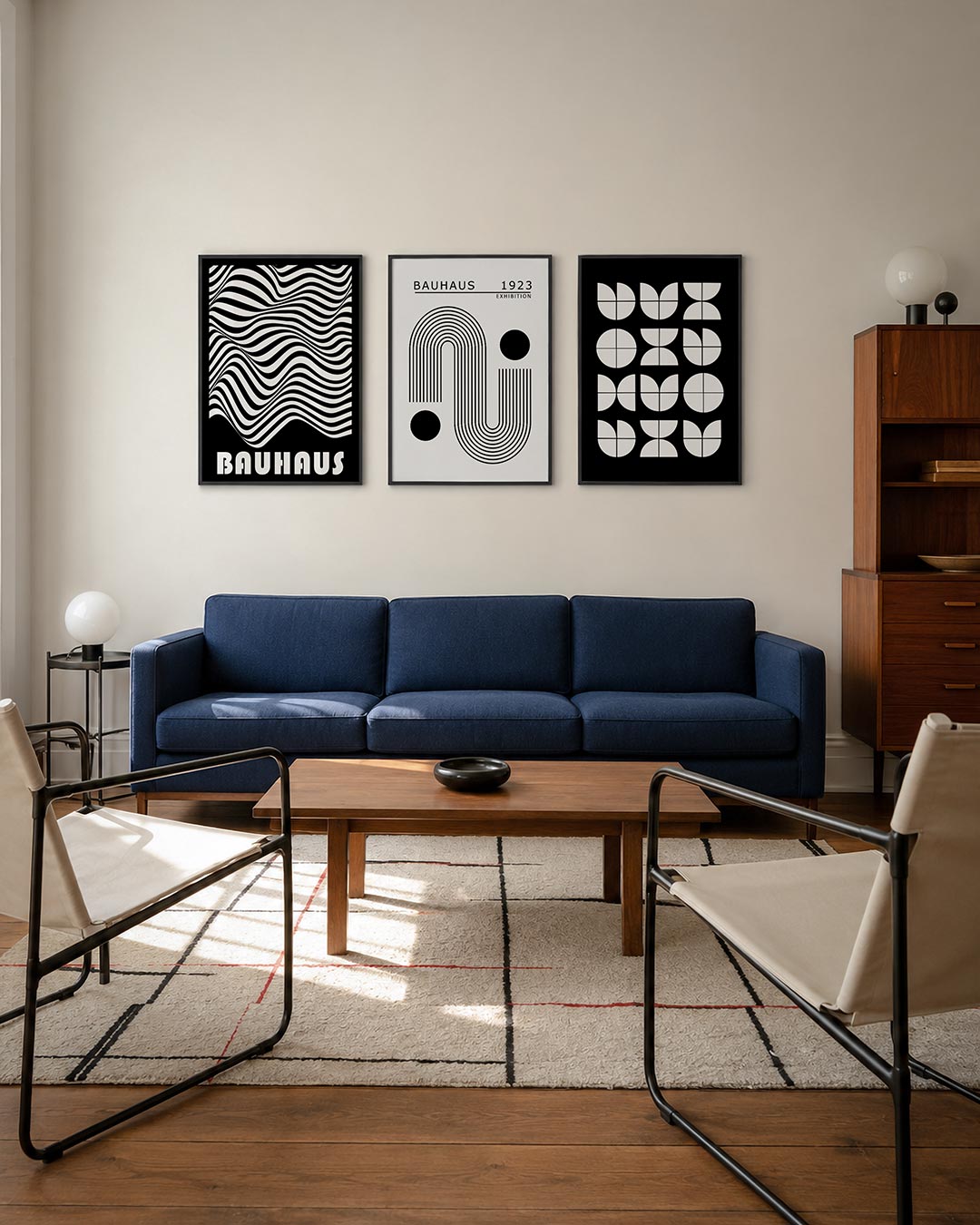 Golvend lijnenspel Posterset