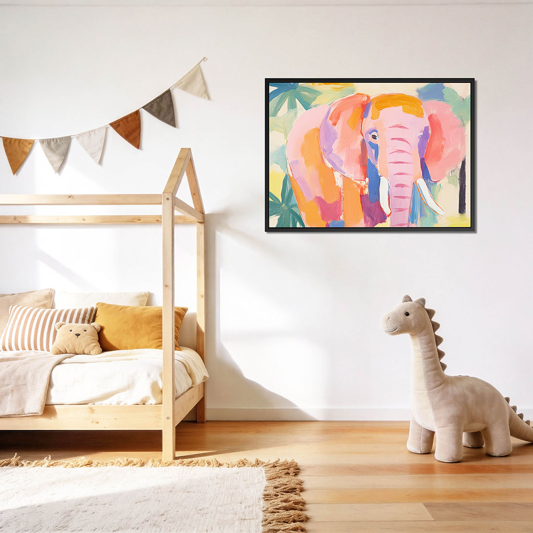 Kleurrijke olifant Kunstwerk