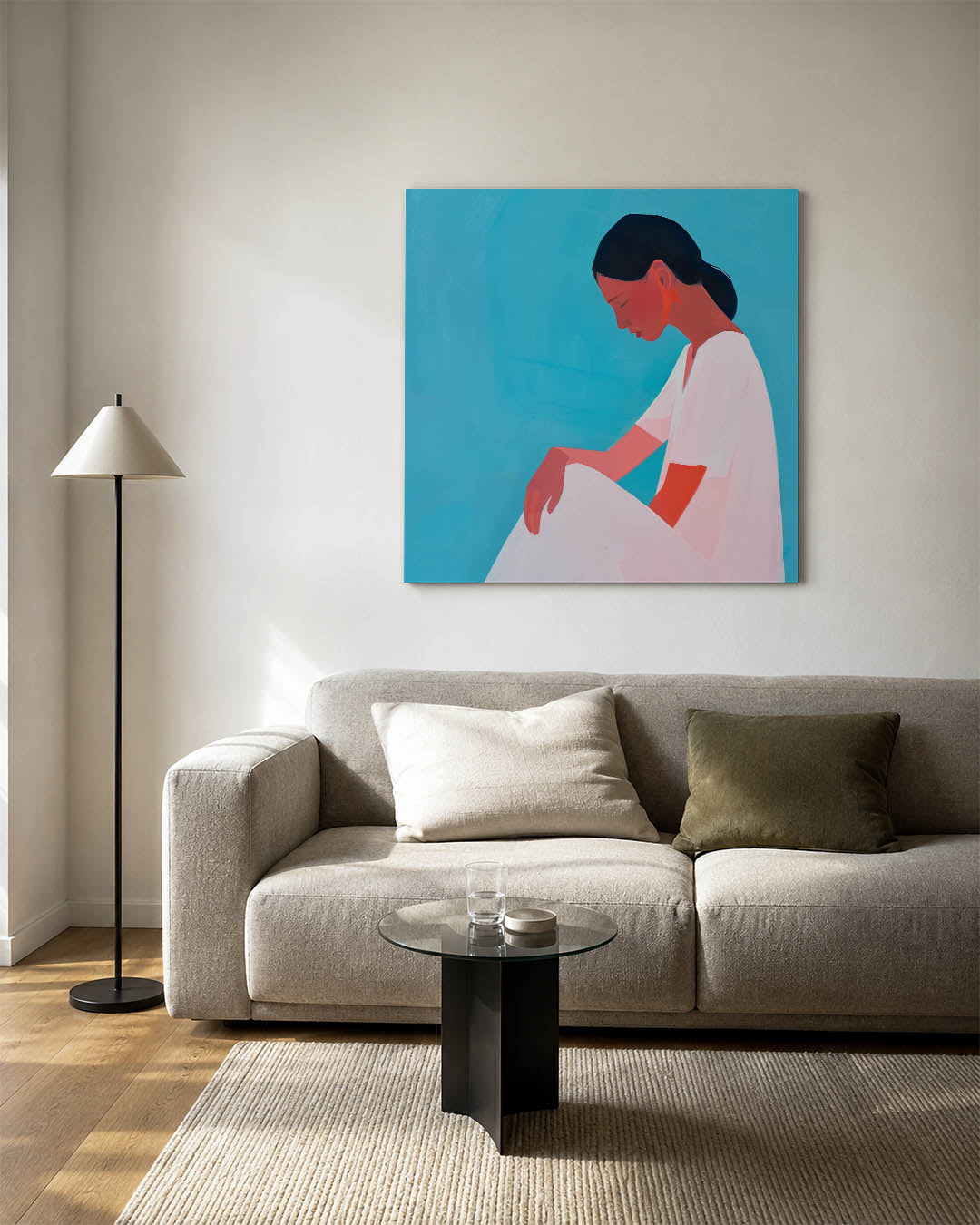 Vrouwelijke silhouet Kunstwerk