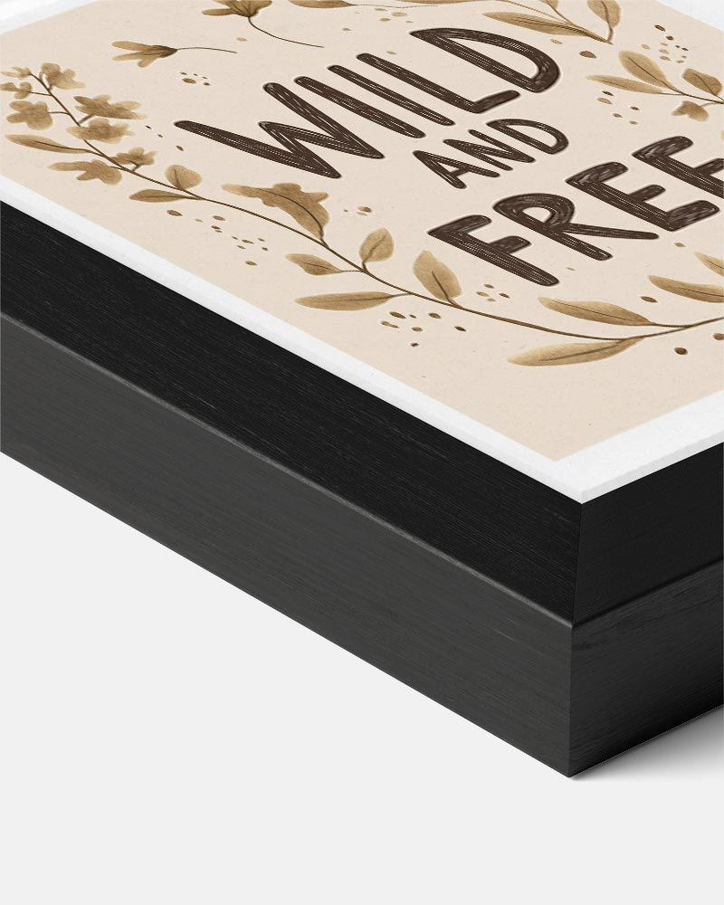 Wild and Free Boho Poster-WallArtistic