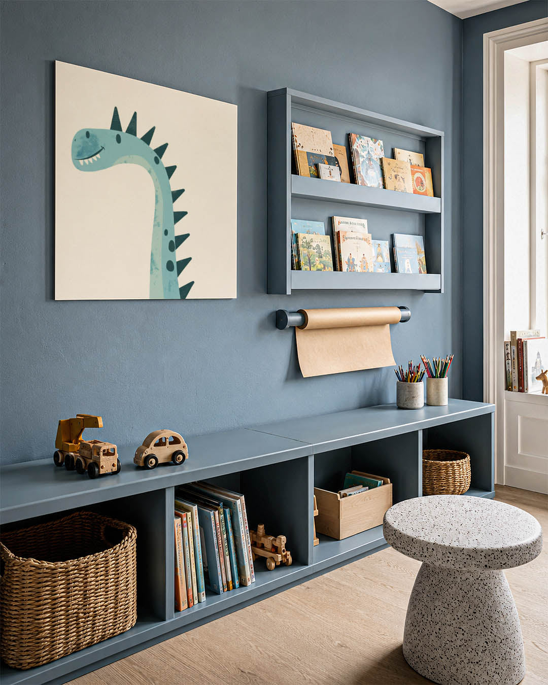 Vrolijke dino illustratie Kunstwerk