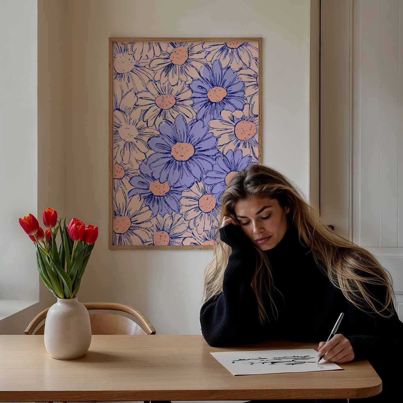 Vrolijke Bloemenpracht Poster-WallArtistic