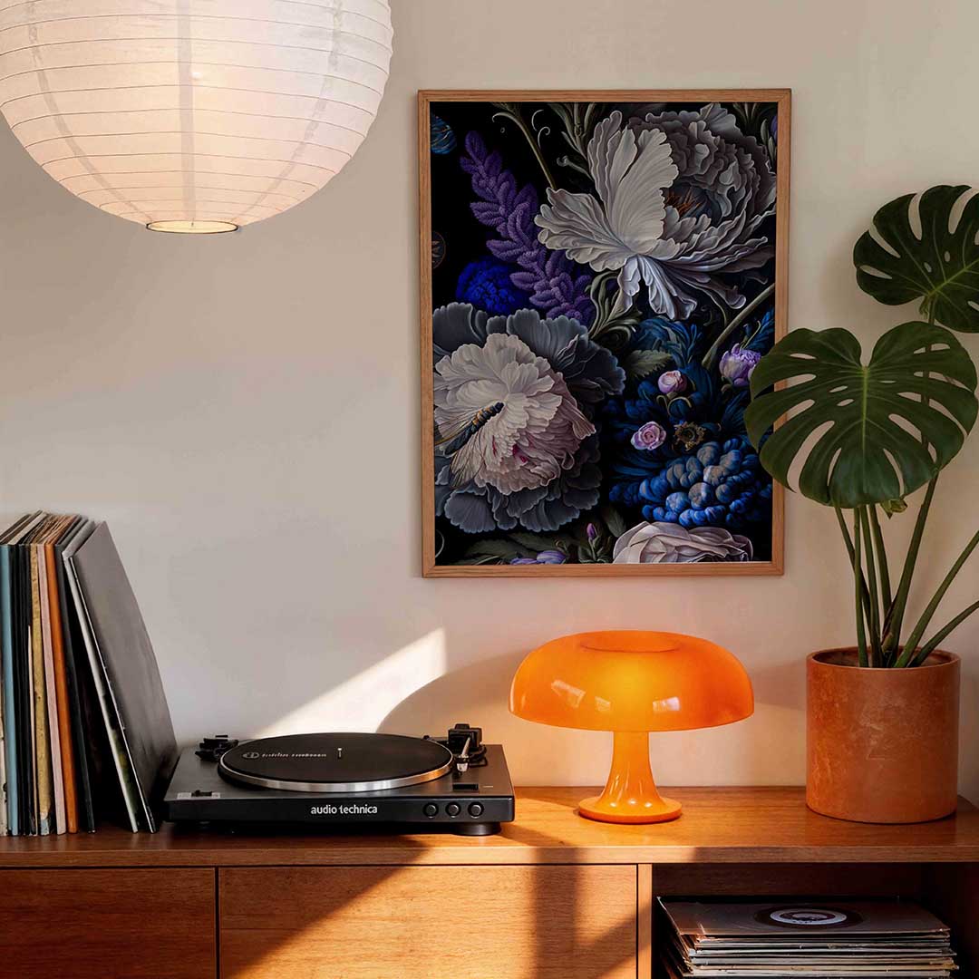 Bloemen en insecten Poster