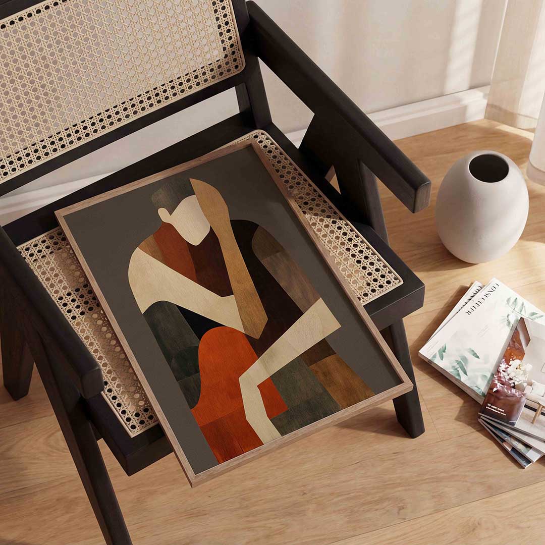 Abstracte figuur Poster